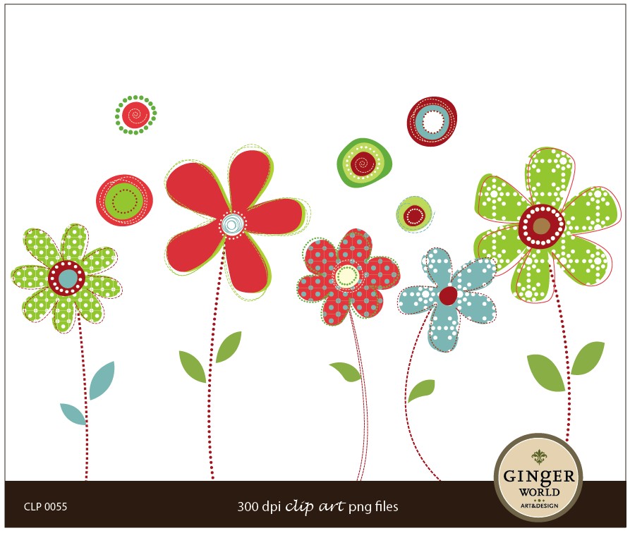 Whimsical Flower Clipart #1