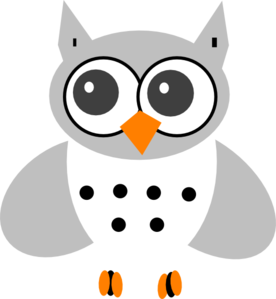 White Baby Owl Clip Art At Cl - Baby Owl Clipart