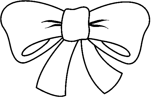Bow Clipart Black And White C