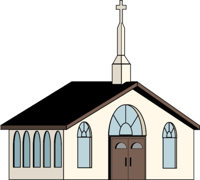 White Church - Church Building Clipart