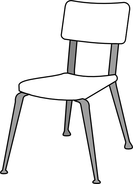 White Classroom Chair Clip Art At Clker Com Vector Clip Art Online