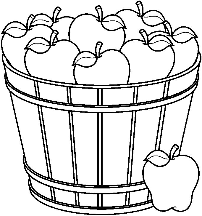 Apple Clipart Black And White