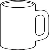 ... white coffee mug ... - Clipart Cup