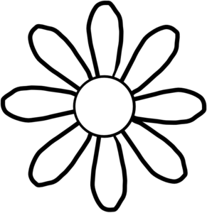 White Flower Clip Art At Clker Com Vector Clip Art Online Royalty