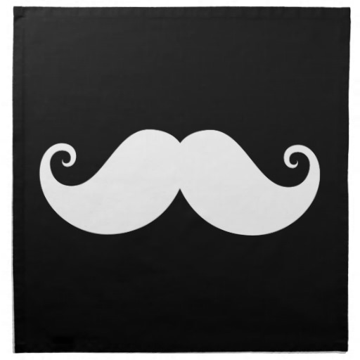 White Gentleman Handlebar Mus - Handlebar Mustache Clip Art