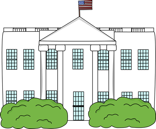 White House Clip Art Image Illustration Of The White House