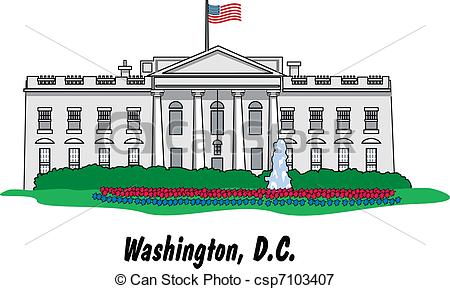 White House In Csp7103407 Sea - White House Clipart