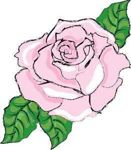 Pink Rose Clipart Image: White Rose