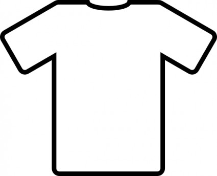 White T Shirt Clip Art Free V - T Shirt Outline Clip Art