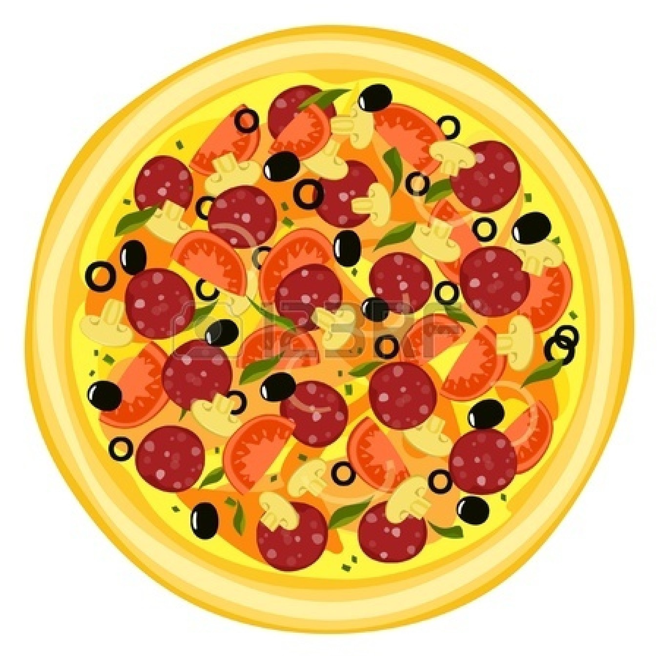 Whole pepperoni pizza clip ar - Free Clip Art Pizza
