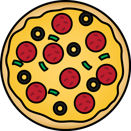 Whole Pizza - Clipart Pizza