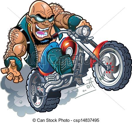 ... Wild Bald Biker Dude - Wild Crazy Bald Smiling Biker Dude.