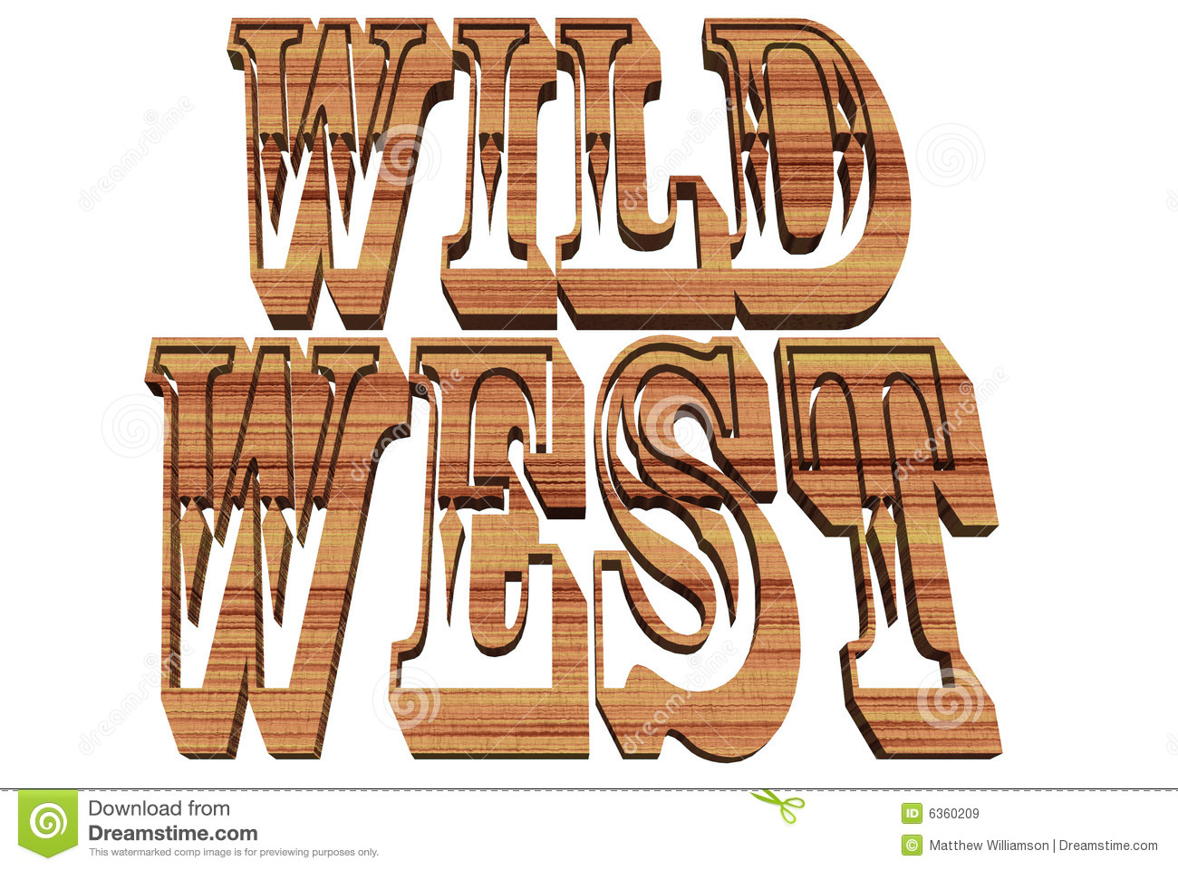 Wild West clip art and digita