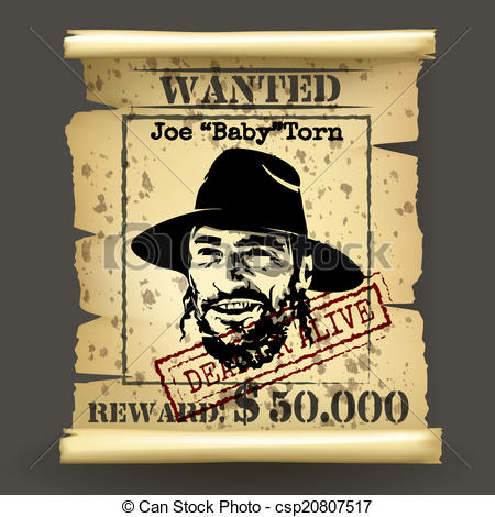 ... Wild west style wanted po - Wanted Poster Clip Art