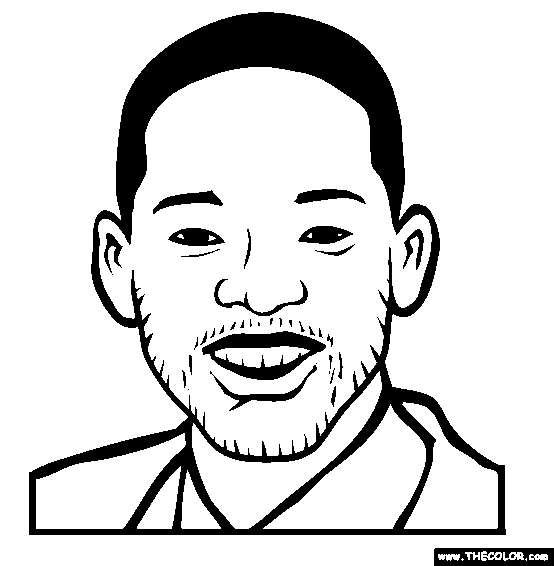 Will Smith Online Coloring Page