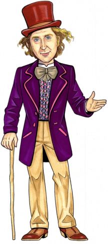 Willey Wonka Party Cutout