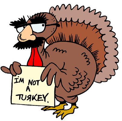 One Cool Cartoon Turkey Weari
