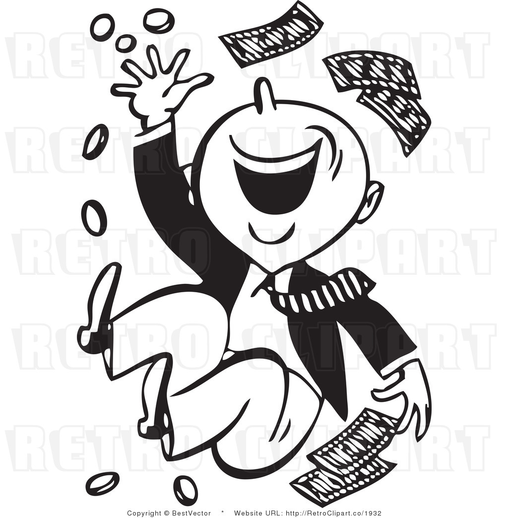 money clipart black and white