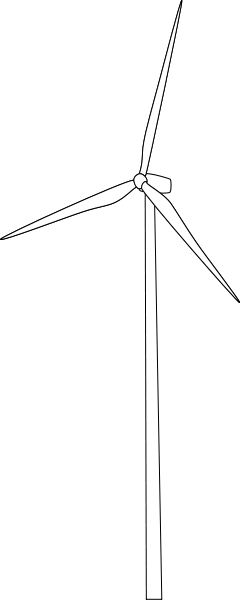 Wind Farm Clipart #1