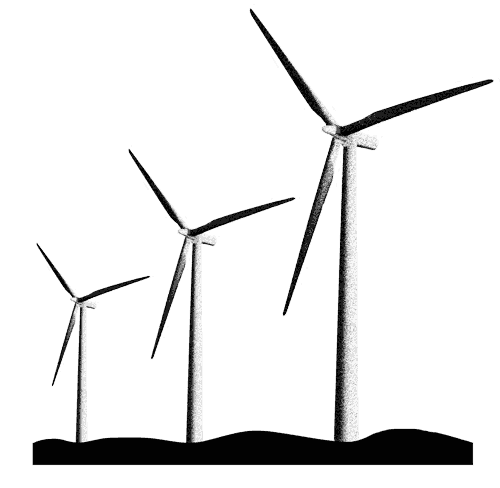 A Wind Turbine on a Hill