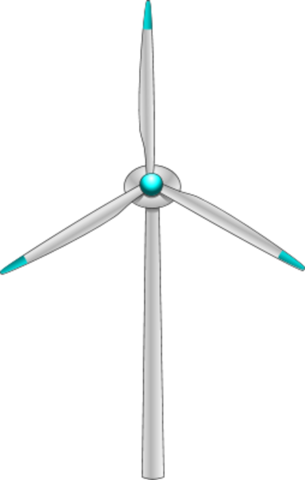 wind turbine - vector Clip Art
