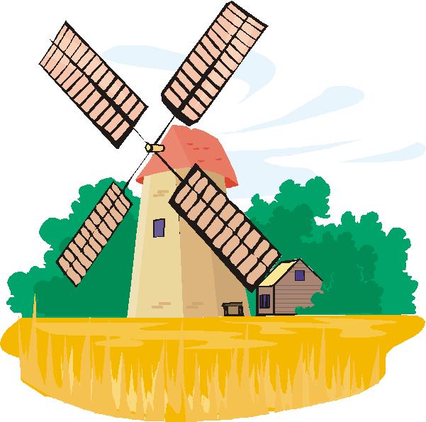Windmill Clip Art - Windmill Clipart