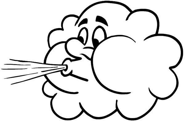 Wind Clip Art. cartoon cloud 