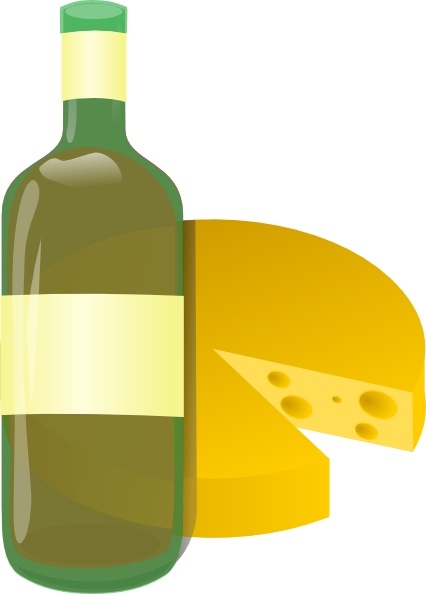 Wine And Cheese clip art