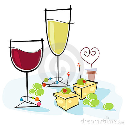 Wine And Cheese Clipart Black And White Clipart Panda Free Clipart