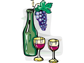 Wine Clip Art. Grapes u0026amp; Wine