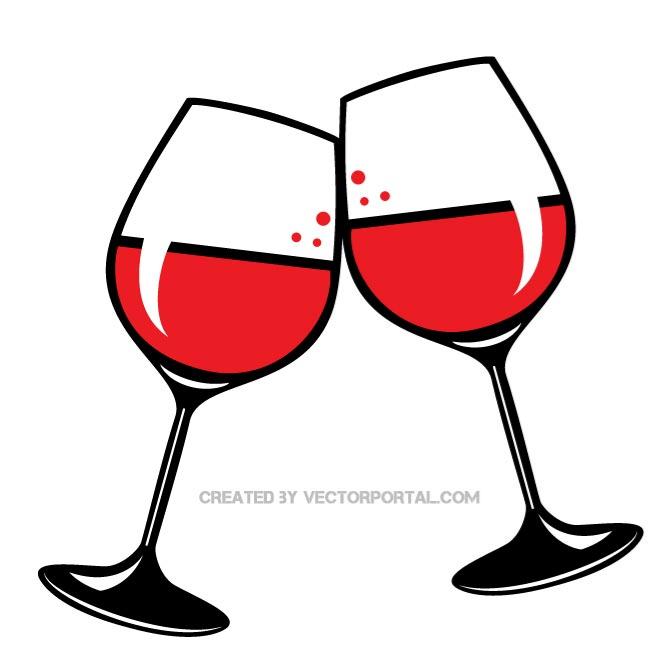 Wine glasses clip art free vector graphics freevectors