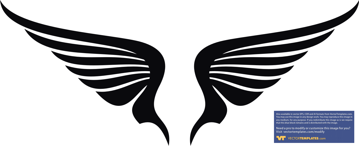 Angel wing clipart 0 white cl