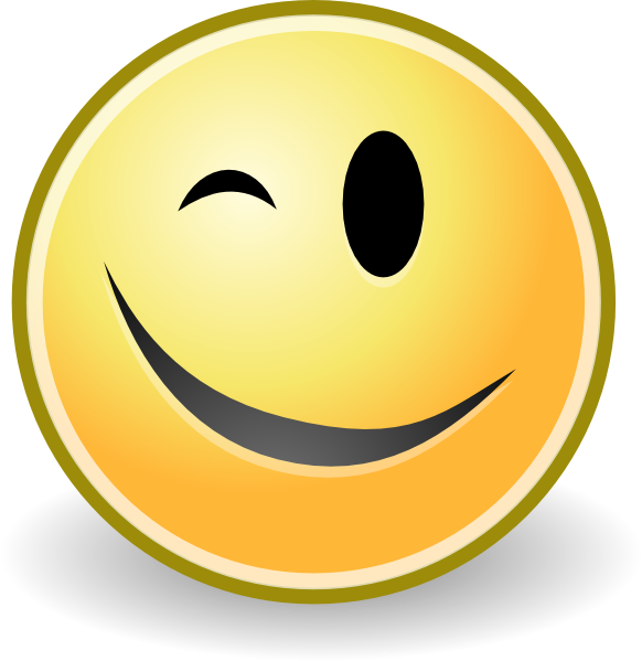 winking smiley face clip art - Wink Clip Art