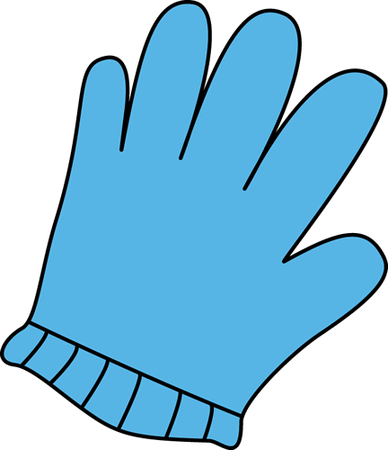 winter gloves clipart