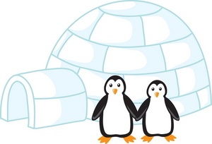Igloo Clip Art Black And Whit