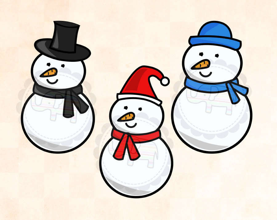 winter snowman clip art