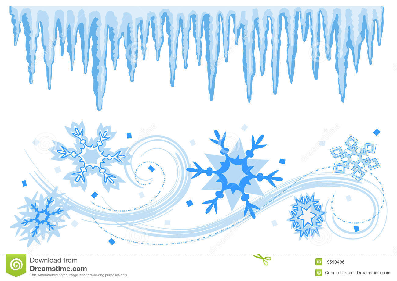 Winter Banners Borders/eps Royalty Free Stock Image