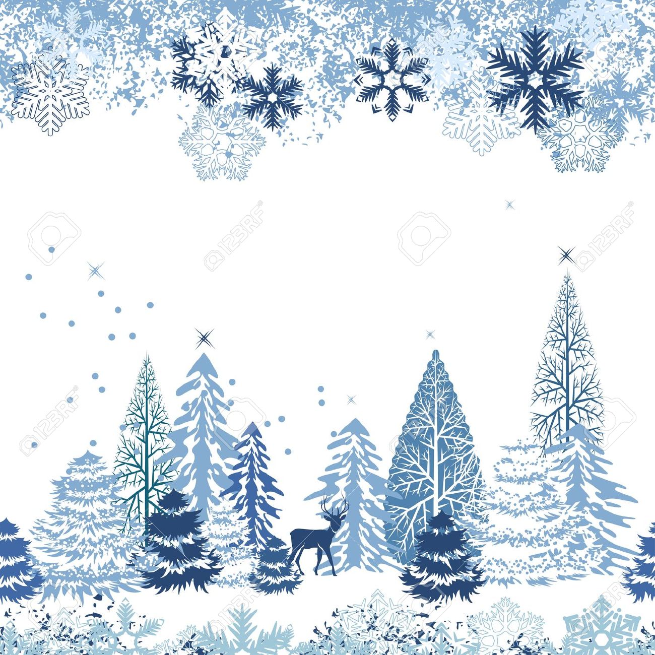 7 Winter Clip Art Borders Preview Printable Winter HDClipartAll