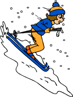 Winter Clipart Free Graphics  - Ski Clipart