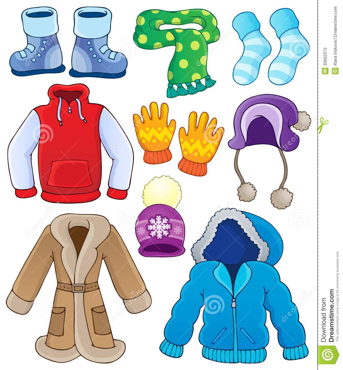 Winter clothes, Clip art and .