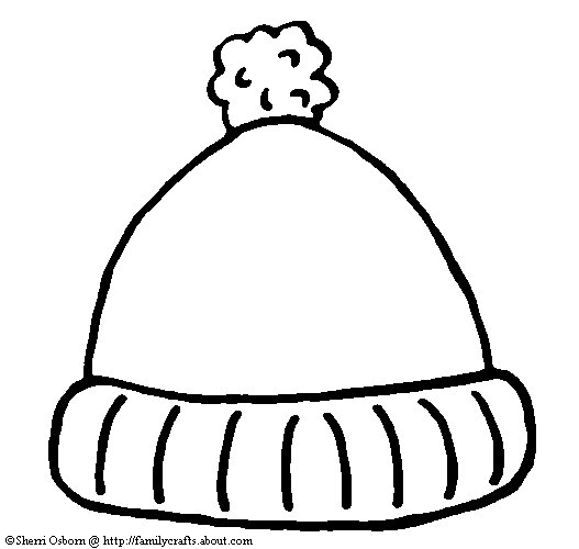 winter hat and gloves clipart
