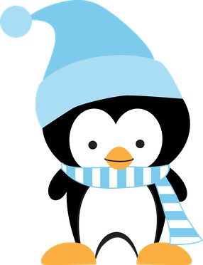 Cute Penguin With Hat Clip Ar