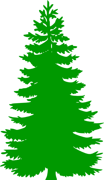 Winter Pine Trees Clipart Pin - Clip Art Pine Tree