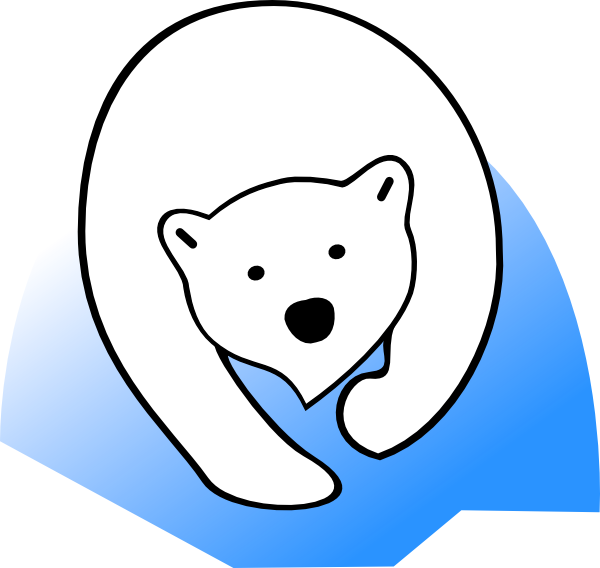 Winter Polar Bear Clip Art |  - Polar Bear Clipart Free