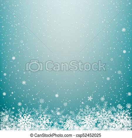 blue light winter snow background - csp52452025