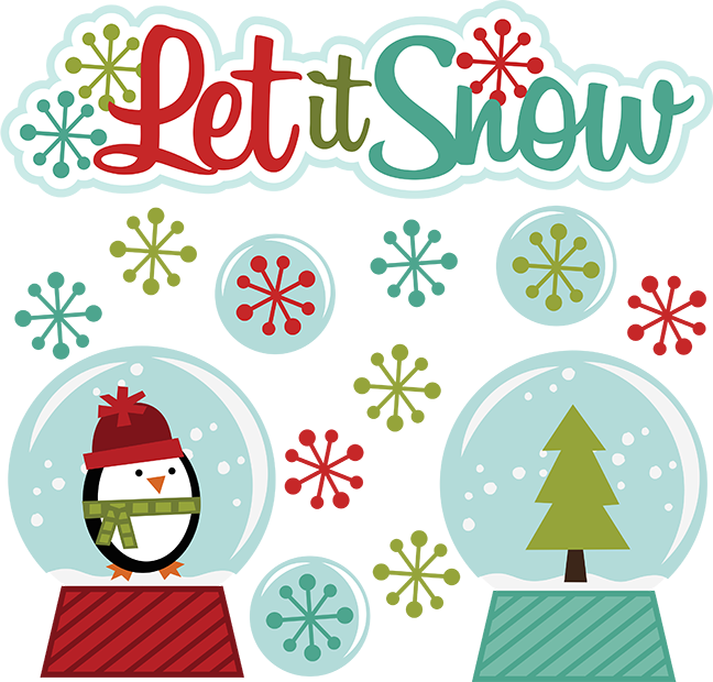 Let It Snow SVG winter clipart cut clip art free svg file free svgs  snowglobe svg