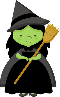 Witch halloween on glitter graphics happy halloween and clip art