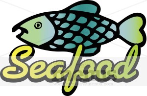 With Seafood Text A Seafood L - Seafood Clip Art