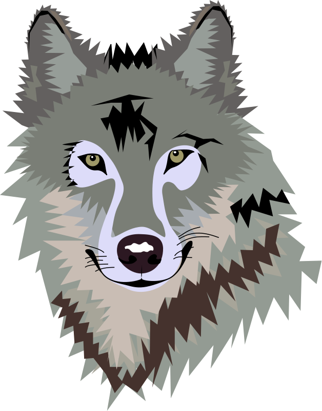 Graywolf Howling Clipart3 Gif