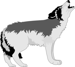Wolf Howling Clip Art